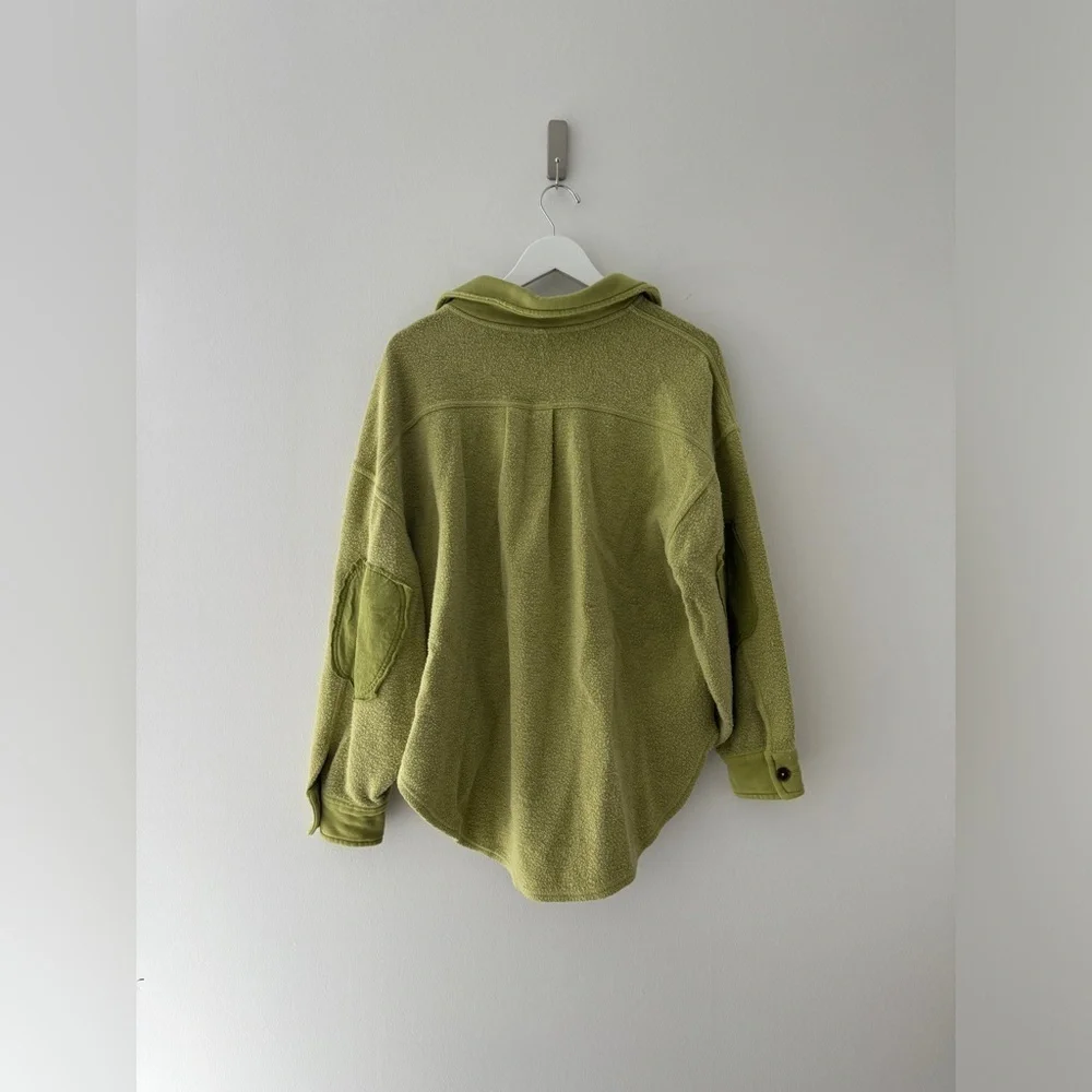 FREE PEOPLE Ruby Shacket in Light Green XS